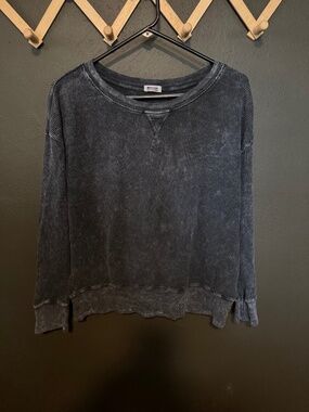 LA Made Long Sleeve Thermal Waffle Knit Shirt